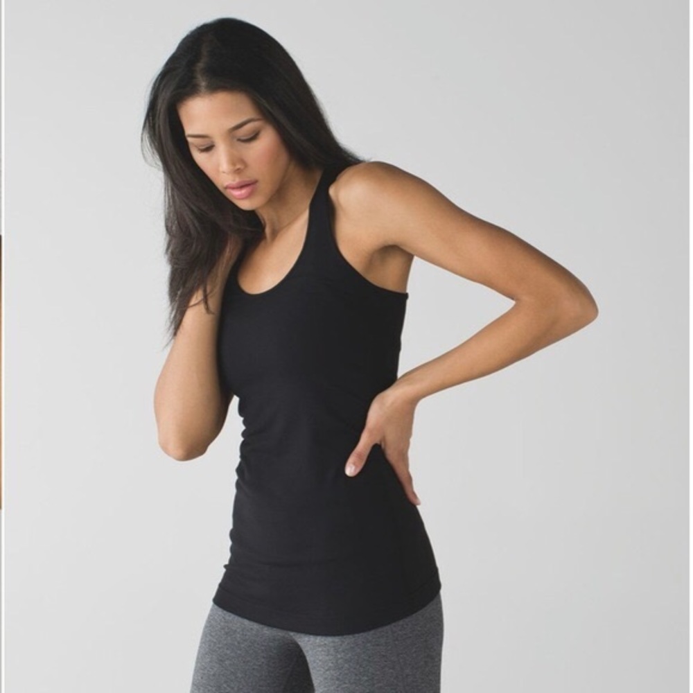 Lululemon Cool Racerback top black size 4